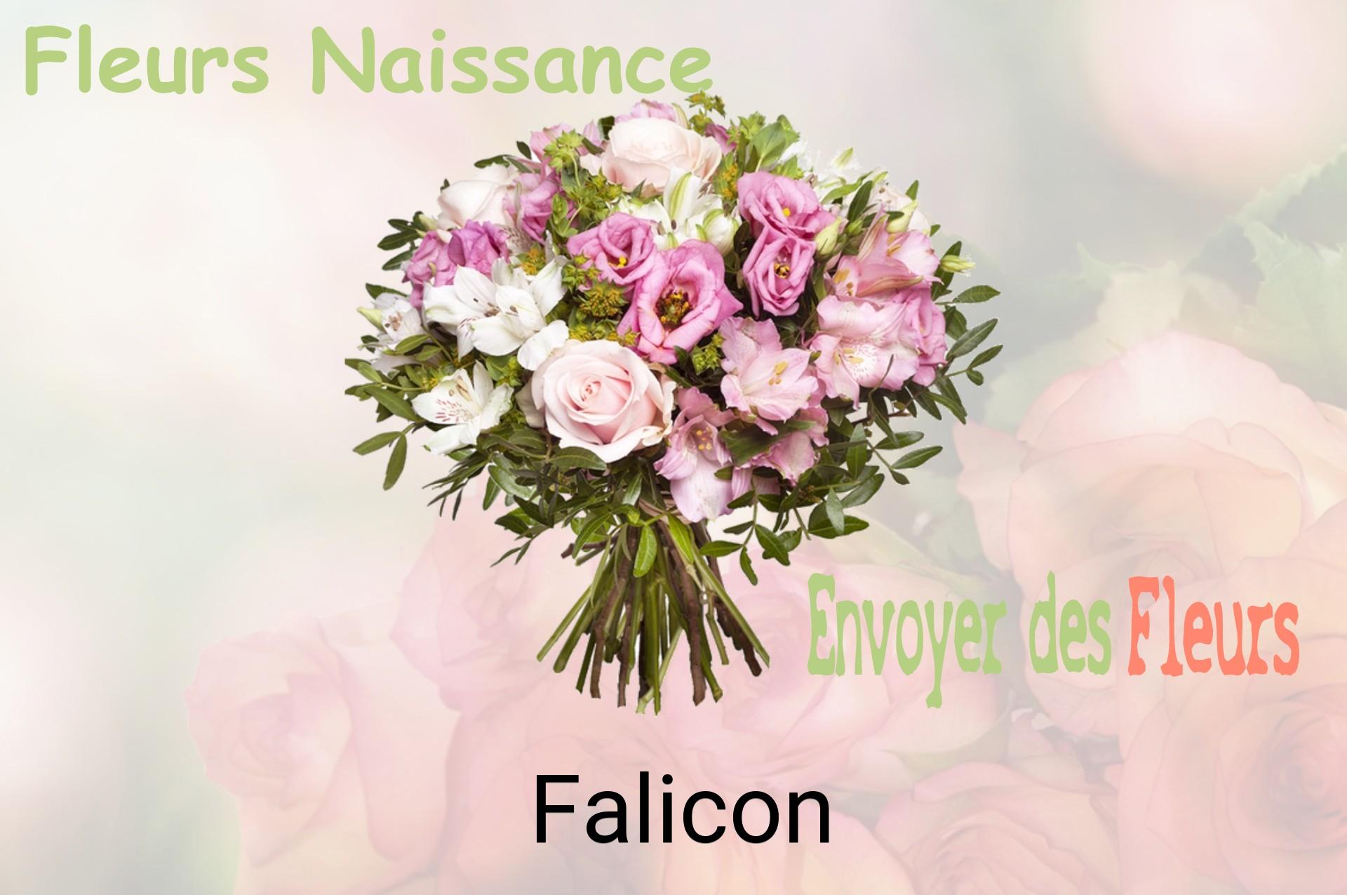 Bouquet de fleurs de naissance livré à Falicon