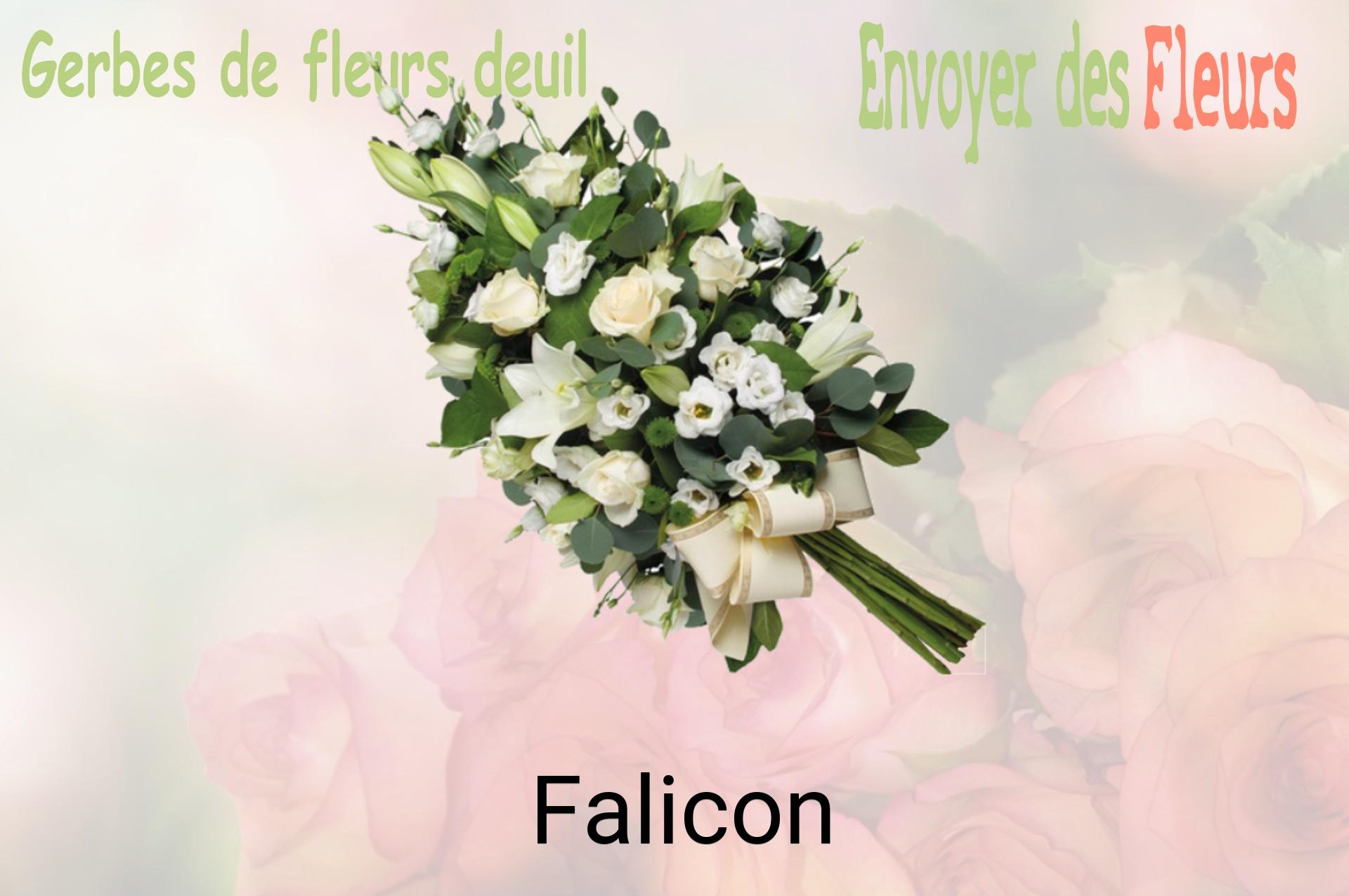 Gerbe de fleurs de deuil livrée à Falicon